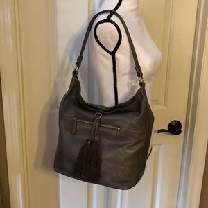 Frye purse/bag gray/slate hobo style.